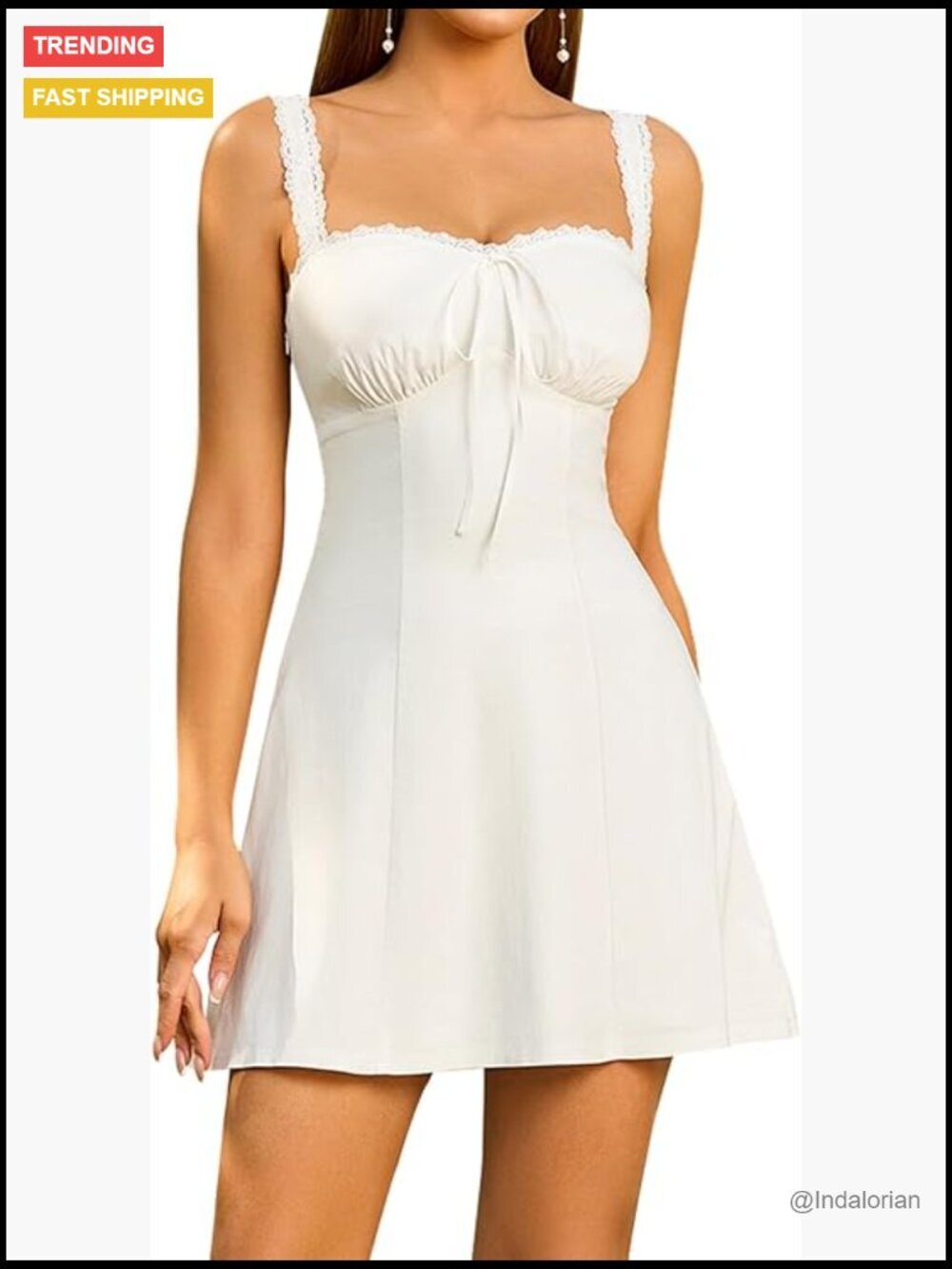 Sleeveless Sweetheart Neckline A-Line Mini Dress
